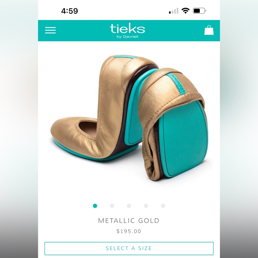 Metallic Gold Tieks
